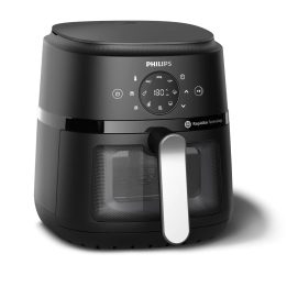 Philips 2000 series NA221/00 fryer Single 4.2 L Stand-alone 1500 W Hot air fryer Black Silver