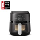 Philips 2000 series NA221/00 fryer Single 4.2 L Stand-alone 1500 W Hot air fryer Black Silver