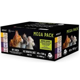PETREPUBLIC Mega Pack Chicken with veal duck turkey beef - wet cat food - 40x100g