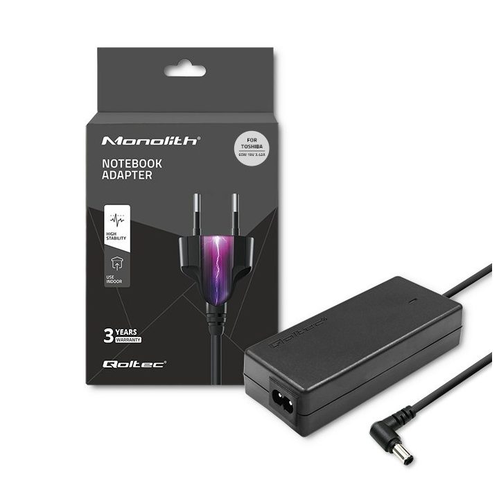 Qoltec 50073.65W power adapter/inverter Indoor Black