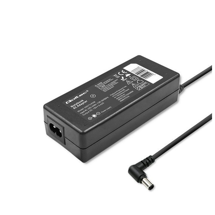 Qoltec 50073.65W power adapter/inverter Indoor Black