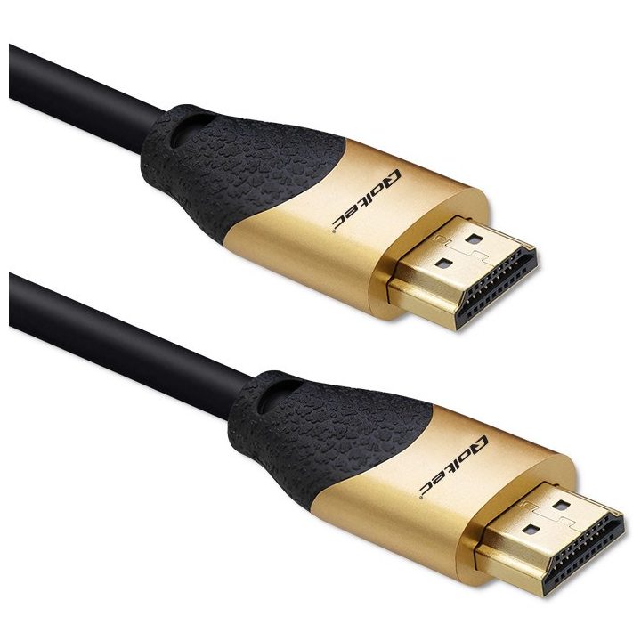 Qoltec 50355 HDMI v2.1 Cable Ultra high speed 8K | 60Hz | 28AWG | GOLD | 2m