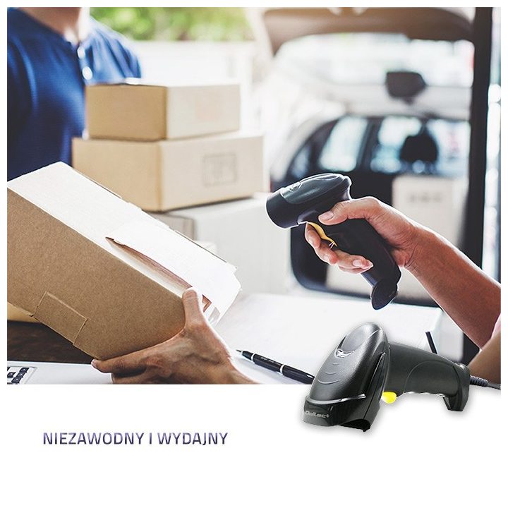 Qoltec 50876 Laser scanner 1D | USB | Black