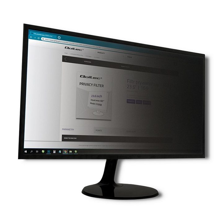Qoltec 51064 display privacy filters 68.6 cm (27 )