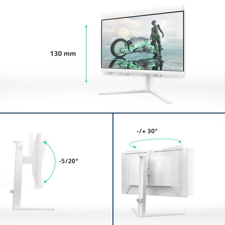 Philips Evnia 27M2N3201A/00 computer monitor 68.6 cm (27 ) 1920 x 1080 pixels Full HD LCD White