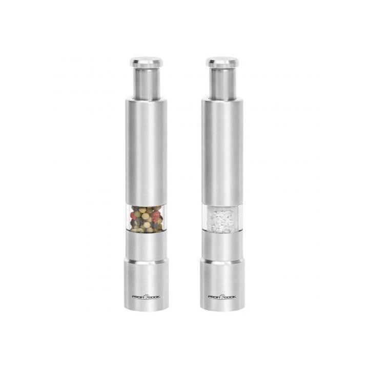 ProfiCook PC-PSM 1160 Salt & pepper grinder set Stainless steel Transparent