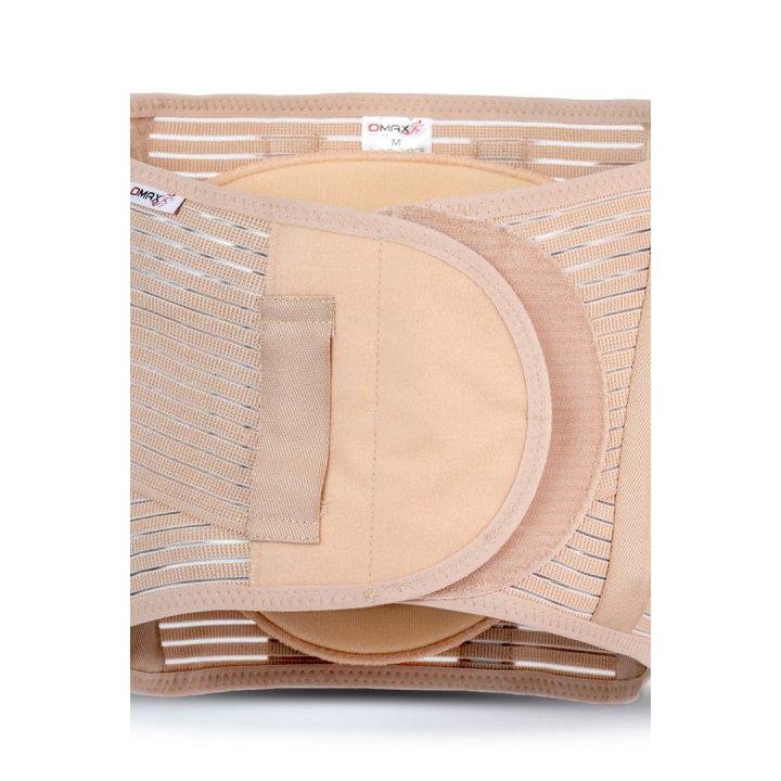 Lumbosacral Support Belt with Tightening Straps Lumbo O-1431/4XL REHAFUND Beige