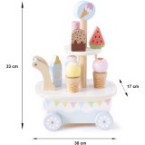 Promis Trolley wooden ice cream parlor for children