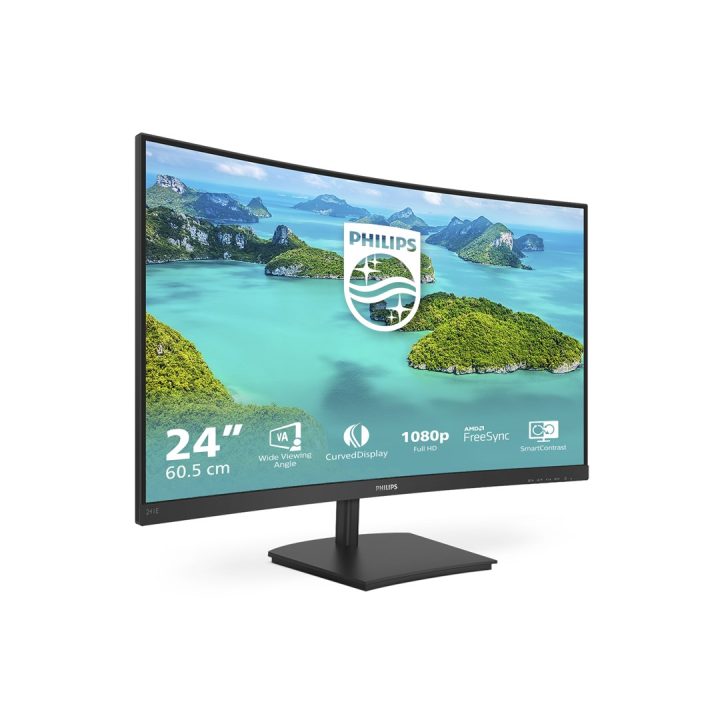 Philips E Line 241E1SCA/00 computer monitor 59.9 cm (23.6 ) 1920 x 1080 pixels Full HD LCD Black