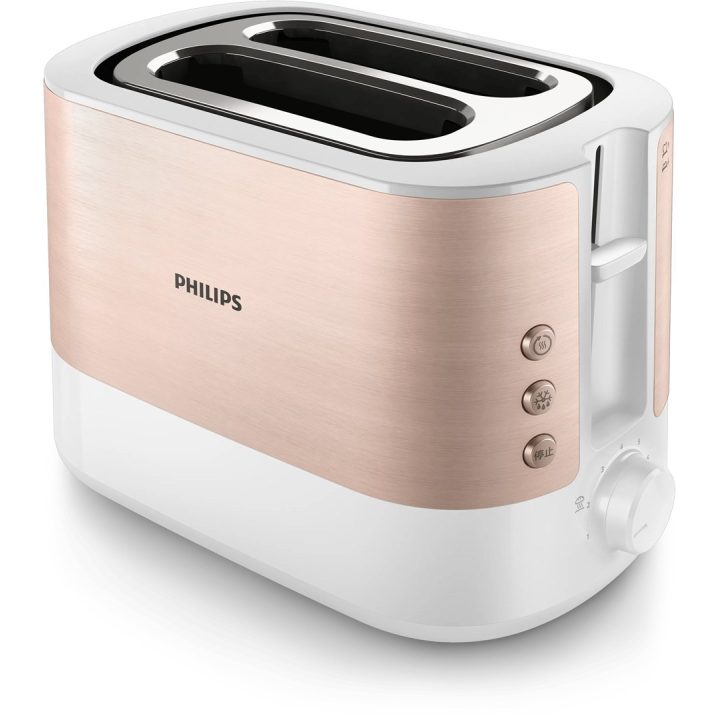 Philips Viva Collection HD2638/11 toaster 7 2 slice(s) 950 W Rose gold White