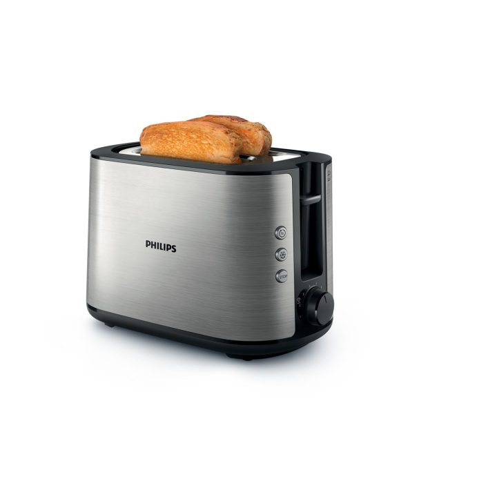 Philips Viva Collection HD2650/90 toaster 2 slice(s) 950 W Black Stainless steel