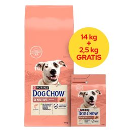 PURINA Dog Chow Sensitive Salmon - dry dog food - 14 + 2 5kg