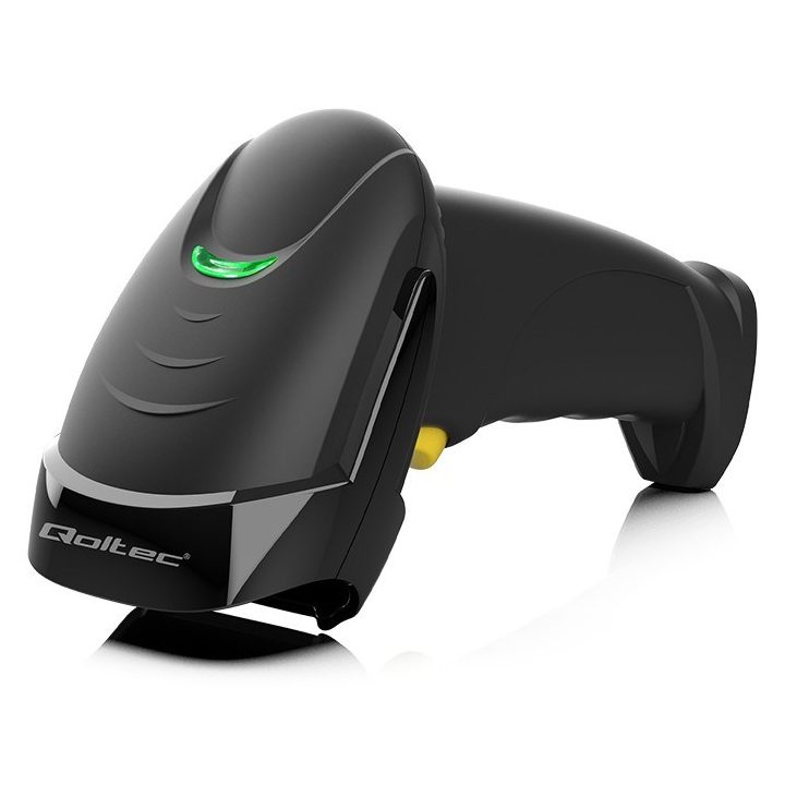 Qoltec 50853 Laser barcode scanner 1D | 2D | Black