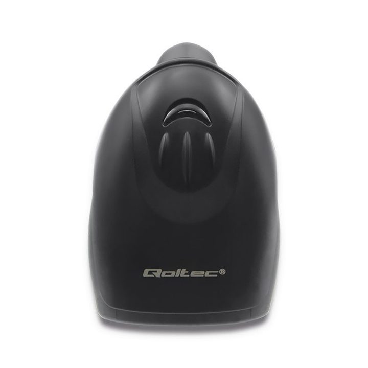 Qoltec 50866 Laser barcode reader 1D | CCD | USB | Black