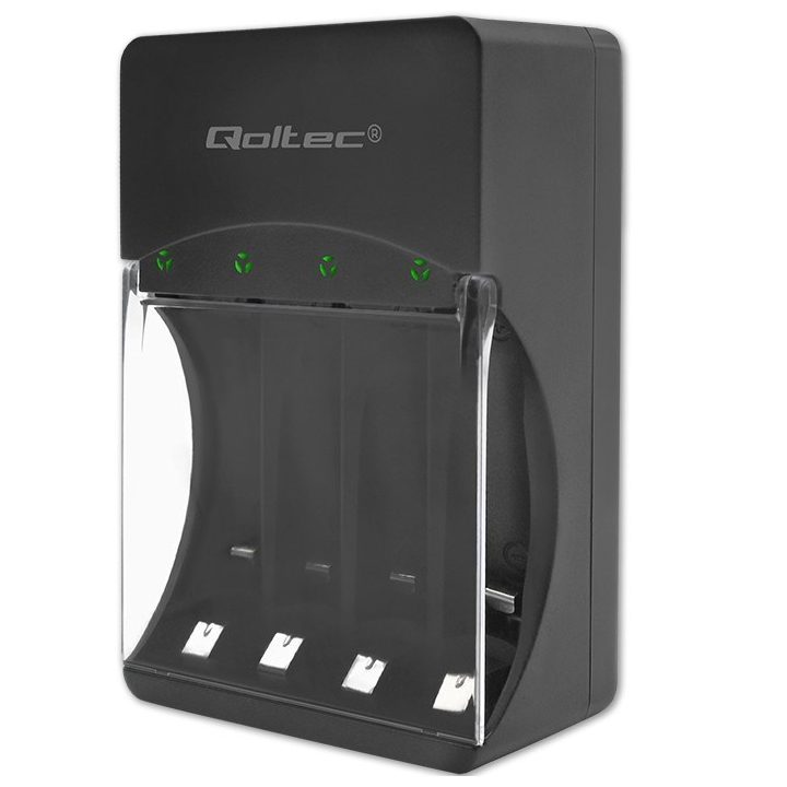Qoltec 50653 Battery Charger for Ni-MH type R03/AAA R6/AA