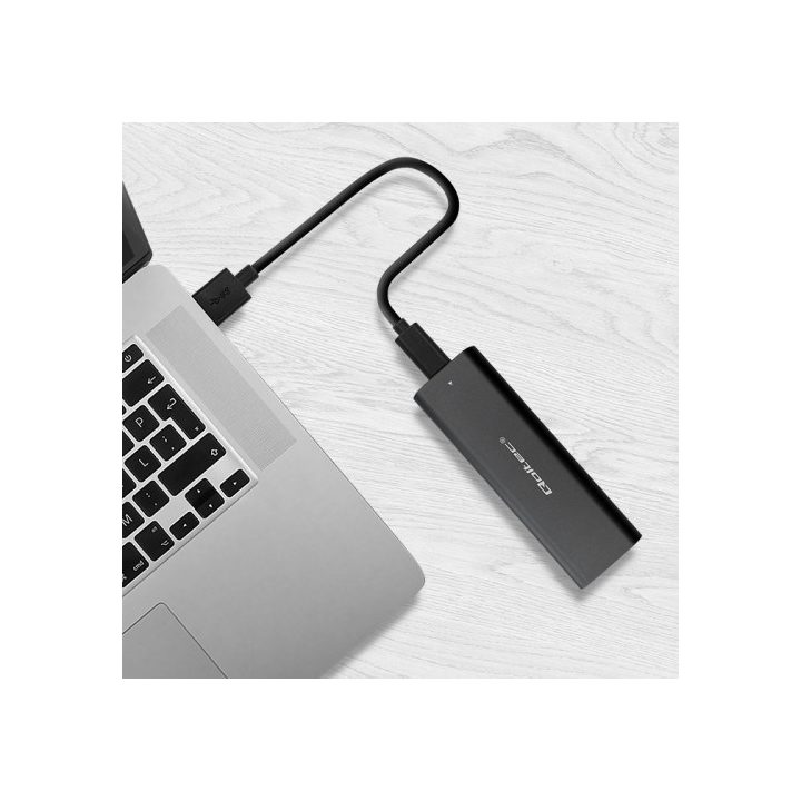 Qoltec 50311 storage drive enclosure SSD enclosure Black M.2