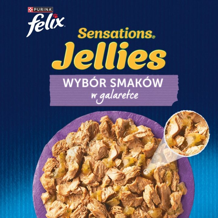 Purina Felix Sensations Mix Turkey Mackerel Lamb Herring - Wet Cat Food - 12x85 g