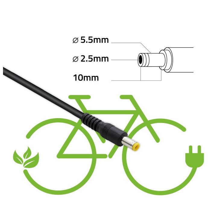 Qoltec 50761 Charger for e-bike batteries 36V | 42V | 2A | 5.5*2.5