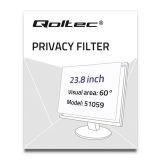 Qoltec 51059 display privacy filters 60.5 cm (23.8 )