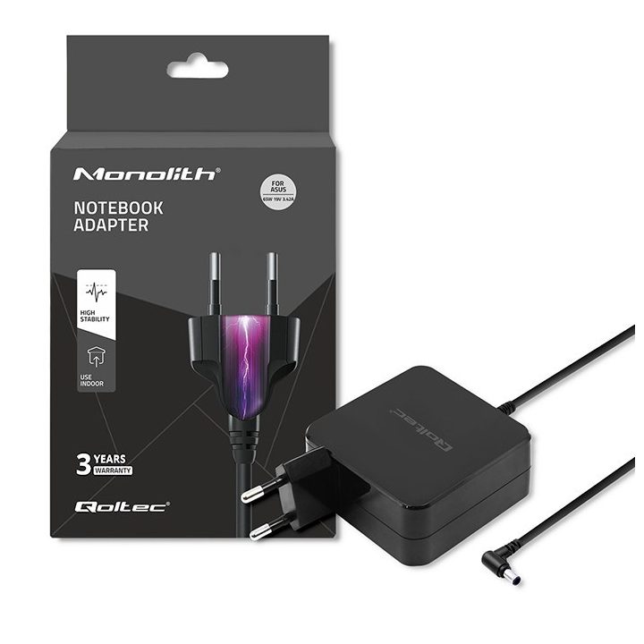 Qoltec 51745 power adapter/inverter Indoor 65 W Black