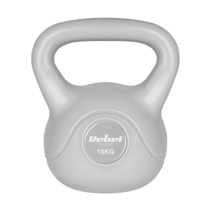 REBEL ACTIVE Kettlebell bituminous gray 18 kg
