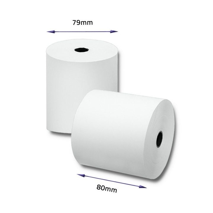 Qoltec 51892 Thermal roll 80 x 80 | 55g/m2 | 10pcs | BPA free