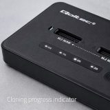 Qoltec 52366 M.2 NVMe SSD Docking Station | PCIe | USB-C | 20 Gb/s | DUAL 2 x 8TB | Offline cloning