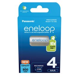 Rechargeable batteries PANASONIC ENELOOP AAA 800 mAh 4 szt (BK-4MCDE/4CP)