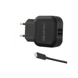 Qoltec 50188 mobile device charger Laptop Smartphone Smartwatch Tablet Telephone Universal Black AC DC Indoor