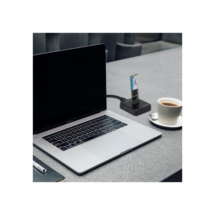 Qoltec 50313 storage drive enclosure SSD enclosure Black M.2