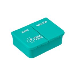 One-Day Pill Organizer for 2 Times of Day RF-350 REHAFUND Turquoise