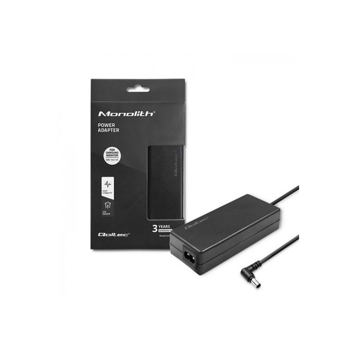 Qoltec 52400 power adapter/inverter Indoor 30 W Black