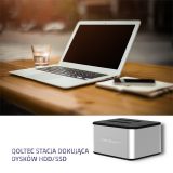 Qoltec 5316 2x HDD / SSD docking station | 2.5 /3.5 SATA | USB 3.0 | Clonning