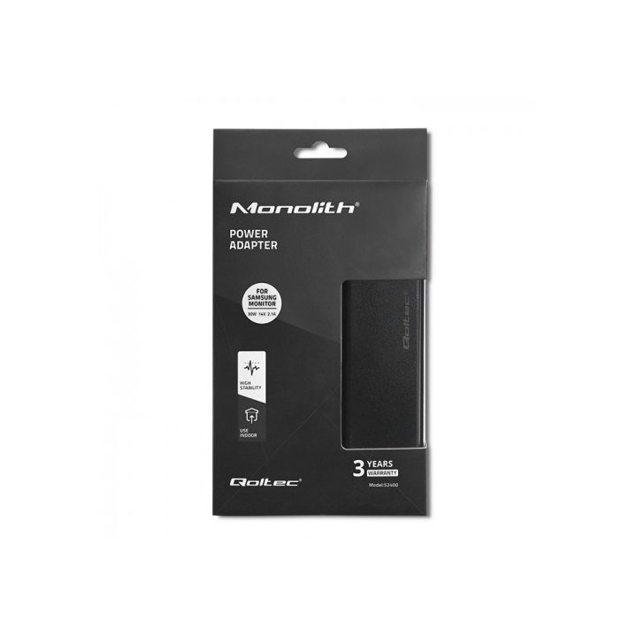 Qoltec 52400 power adapter/inverter Indoor 30 W Black
