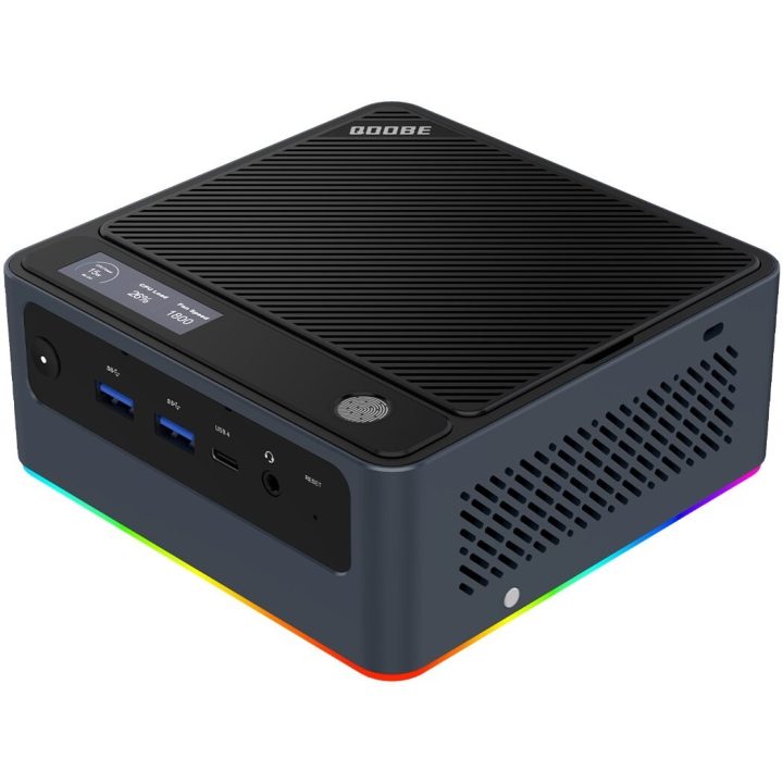 Qoobe U155H Mini PC with Core Ultra 7 155H/16GB/512GB SSD/Windows 11 Pro black (branded as Morefine)