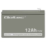 Qoltec 53049 AGM battery | 12V | 12Ah