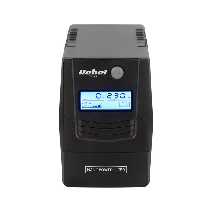 Rebel Nanopower Plus 1000 UPS | Off-line | Sinusoida| 1000VA | 600W | LCD | USB