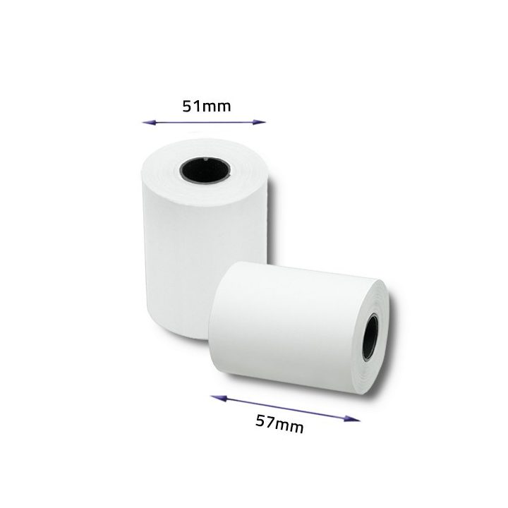 Qoltec 51895 Thermal roll 57 x 30 | 55g / m2 | 10 pcs. | BPA free