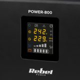 Rebel POWER-800 Wall-Mounted Emergency Power Supply – a pure sine wave inverter with a 12V charging function 230V 800VA/500W