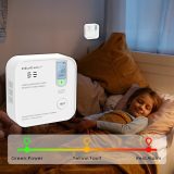Qoltec 52577 Wireless Carbon monoxide (CO) sensor with battery | sensor service life 10 years | alarm 85dB | LED