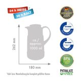 ROTPUNKT Thermos jug 1.0 l ristretto (black)