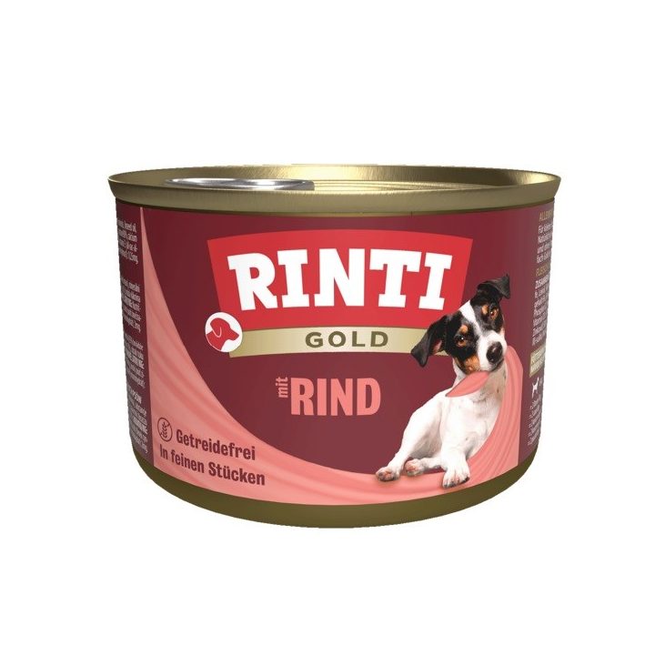 RINTI Gold Beef - wet dog food - 185g