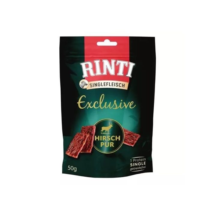 RINTI Singlefleisch Exclusive Deer - dog treat - 50g