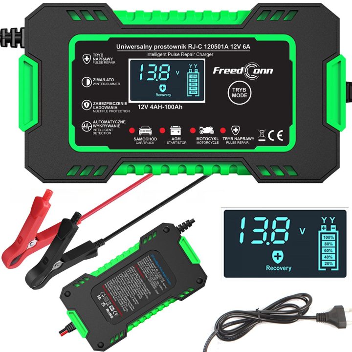 FreedConn RJ-C 120501A 12V 6A battery charger