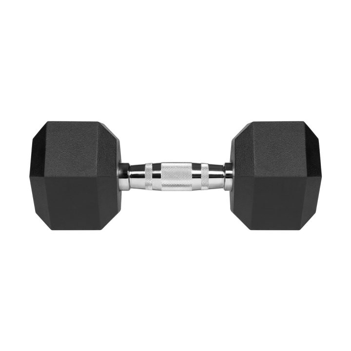 REBEL ACTIVE Hantle żeliwne gumowane 2x10 kg