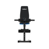 REBEL ACTIVE Inclined training bench with leg locks and elastic bands