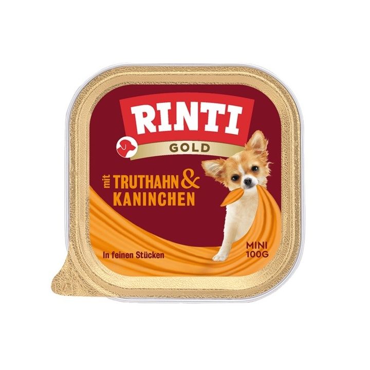 RINTI Gold Mini Turkey with rabbit - wet dog food - 100g