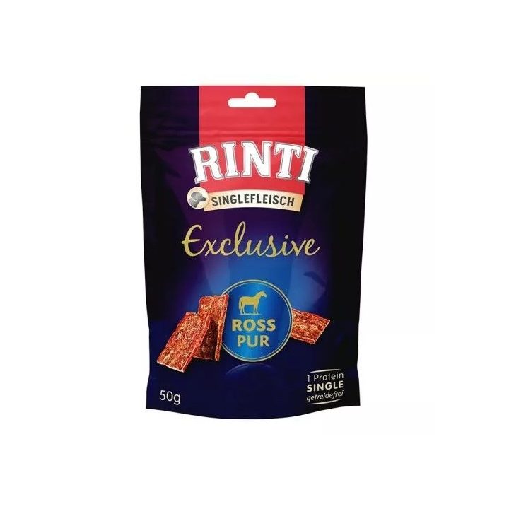 RINTI Singlefleisch Exclusive Horse - dog treat - 50g