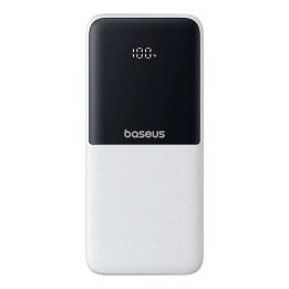 Powerbank Baseus Lipow 10000mAh 22 5W con due cavi integrati (con cavo Baseus Simple USB-A - USB-C 3A 20cm) - bianco
