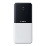 Powerbank Baseus Lipow 10000mAh 22 5W con due cavi integrati (con cavo Baseus Simple USB-A - USB-C 3A 20cm) - bianco